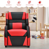 NNECW Red Recliner Chair with Adjustable Backrest & Footrest for Kids