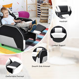 NNECW White Recliner Chair with Adjustable Backrest & Footrest for Kids