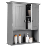 NNECW Multi-Purpose Wall Cabinet Storage with 2-Door for Bathroom