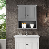 NNECW Multi-Purpose Wall Cabinet Storage with 2-Door for Bathroom