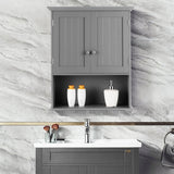 NNECW Multi-Purpose Wall Cabinet Storage with 2-Door for Bathroom