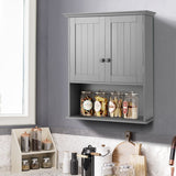 NNECW Multi-Purpose Wall Cabinet Storage with 2-Door for Bathroom