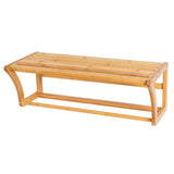 NNECW Bamboo Wall-Mounted Toilet Storage Shelf for Bathroom
