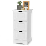 NNECW Bathroom Floor Cabinet with 3 Drawers & Anti-Toppling Kit