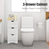 NNECW Bathroom Floor Cabinet with 3 Drawers & Anti-Toppling Kit