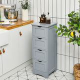 NNECW Freestanding Floor Cabinet with 4 Drawer for Home/Living Room/Bathroom
