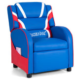 NNECW Ergonomic Blue Sofa Lounge Recliner with Adjustable Backrest & Storage Pocket for Kids