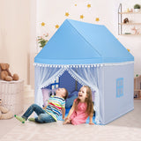 NNECW Multipurpose Kids Playhouse Castle with Solid Wood Frame & Cotton Mat for Boys & Girls Blue
