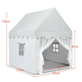NNECW Cozy Kids Playhouse with Door & Windows for Boys & Girls Gray