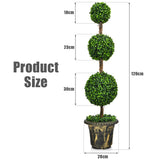 NNECW 120cm Topiary Artificial Tree with Realistic Leaves for Home/Office/Indoor and Outdoor Use