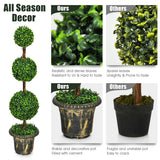 NNECW 120cm Topiary Artificial Tree with Realistic Leaves for Home/Office/Indoor and Outdoor Use