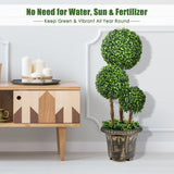 NNECW 75cm Topiary Artificial Tree with Realistic Leaves