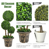 NNECW 75cm Topiary Artificial Tree with Realistic Leaves