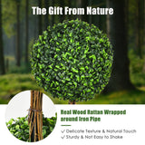 NNECW 75cm Topiary Artificial Tree with Realistic Leaves