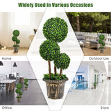 NNECW 75cm Topiary Artificial Tree with Realistic Leaves