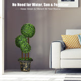 NNECW 90cm Topiary Artificial Tree with Decorative Pot
