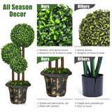 NNECW 90cm Topiary Artificial Tree with Decorative Pot