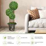 NNECW 90cm Topiary Artificial Tree with Decorative Pot