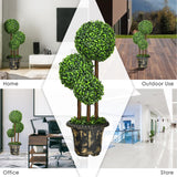 NNECW 90cm Topiary Artificial Tree with Decorative Pot