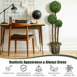 NNECW 120cm Topiary Artificial Tree with Decorative Pot for Home Office Indoor and Outdoor Use