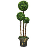 NNECW 120cm Topiary Artificial Tree with Decorative Pot for Home Office Indoor and Outdoor Use