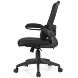NNECW Lightweight Mesh Office Chair with Lumbar Support-Black