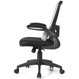 NNECW Lightweight Mesh Office Chair with Lumbar Support-Grey