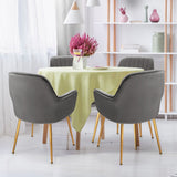NNECW Accent Upholstered Arm Chair with Velvet Material for Living Room/Bedroom-Grey
