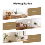 NNECW Bathroom Wall Mirror with Rounded Corner for Washroom-Golden