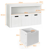 NNECW Kids Toy Storage Organizer with 3 Removable Drawers