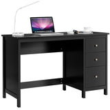 NNECW 3-Drawer Computer Desk with Spacious Desktop for Office Black