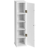 NNECW Bathroom Storage Cabinet with 3 Detachable Shelves for Bedroom/Living Room/Bathroom