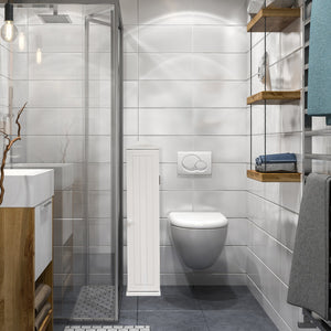 NNECW Bathroom Storage Cabinet with 3 Detachable Shelves for Bedroom/Living Room/Bathroom