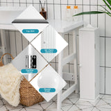 NNECW Bathroom Storage Cabinet with 3 Detachable Shelves for Bedroom/Living Room/Bathroom