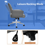 NNECW Modern Ergonomic Leisure Chair with Padded Armrests