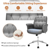 NNECW Modern Ergonomic Leisure Chair with Padded Armrests