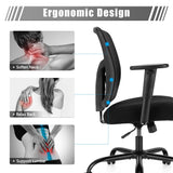 NNECW Mesh Ergonomic Swivel Chair with Lumbar Support for Office