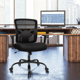 NNECW Mesh Ergonomic Swivel Chair with Lumbar Support for Office
