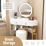 NNECW Corner Computer Desk with 2 Large Drawers & Storage Shelf for Office