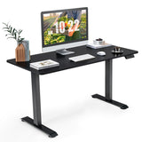 NNECW Electric Motorised Standing Desk Computer Desk with Adjustable Height for Home/Office-Black