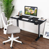 NNECW Electric Motorised Standing Desk Computer Desk with Adjustable Height for Home/Office-Black