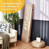 NNECW 152 cm Tall Folding 4-Panel Pegboard Display