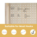 NNECW 152 cm Tall Folding 4-Panel Pegboard Display
