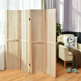 NNECW 152 cm Tall Folding 4-Panel Pegboard Display