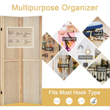 NNECW 152 cm Tall Folding 4-Panel Pegboard Display