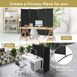 NNECW Portable Fiber Wall Divider  for Home Office-Black