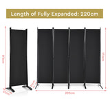 NNECW Portable Fiber Wall Divider  for Home Office-Black