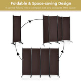 NNECW Portable Fiber Wall Divider  for Home Office-Coffee