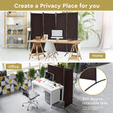 NNECW Portable Fiber Wall Divider  for Home Office-Coffee