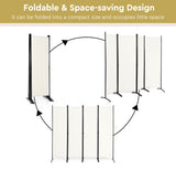 NNECW Portable Fiber Wall Divider  for Home Office-White